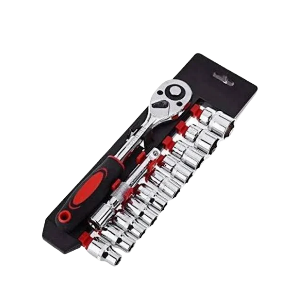 1/2 Cırcırlı Paslanmaz Çelik Lokma Takımı Büyük Boy